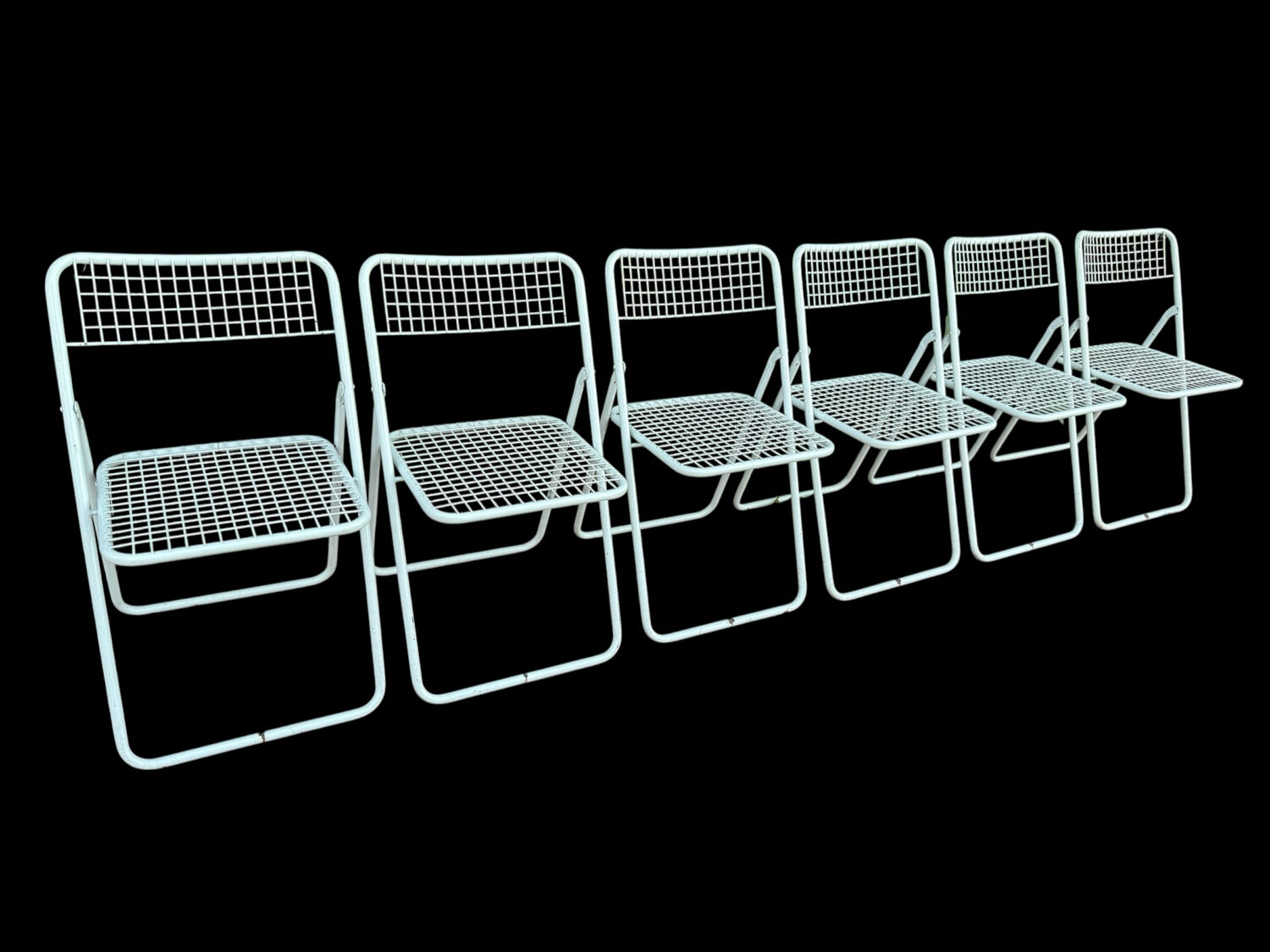 Ted Net Folding Chairs by Niels Gammelgaard for IKEA, 1970s, Set of