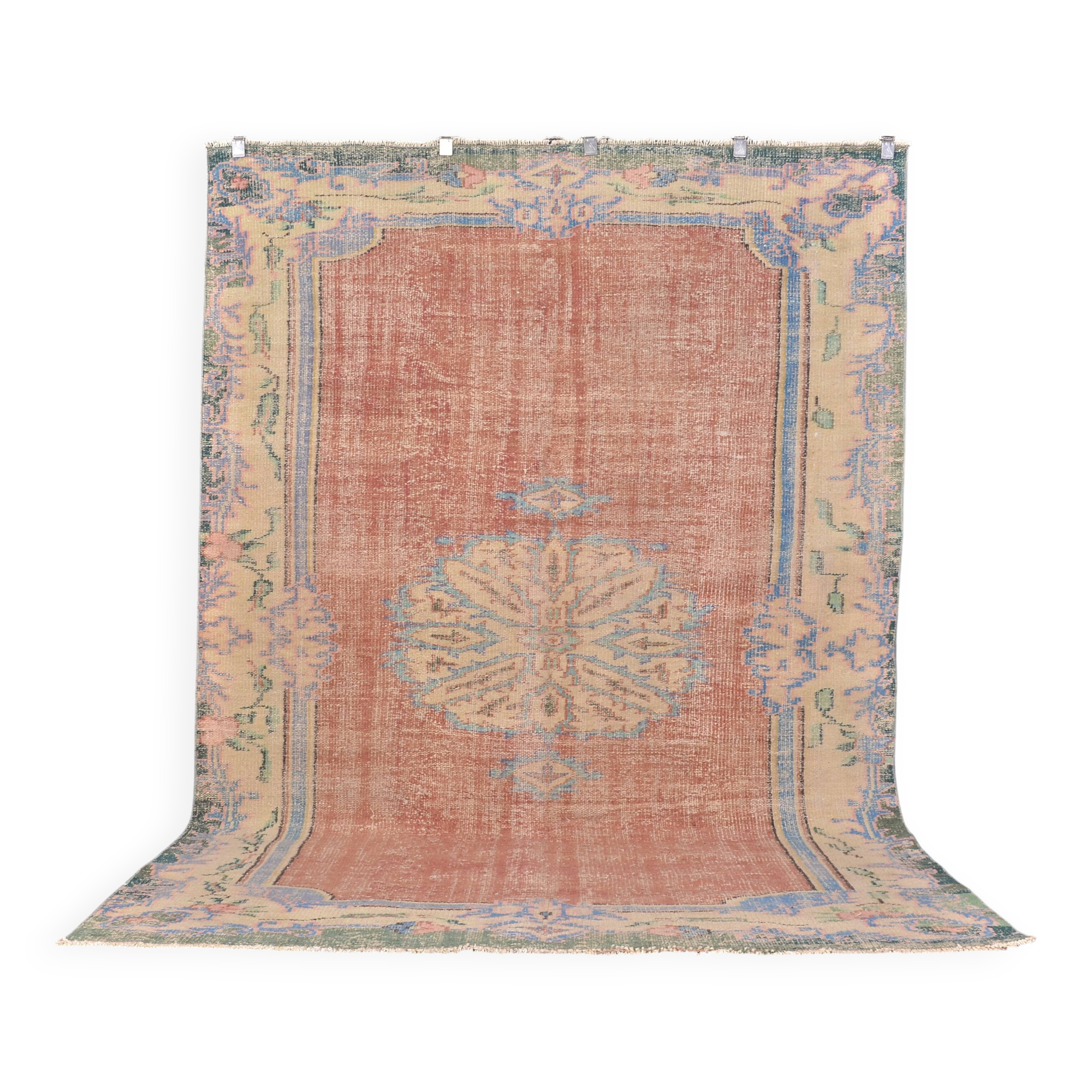 Handknotted Wool Vintage Rug sku 2328