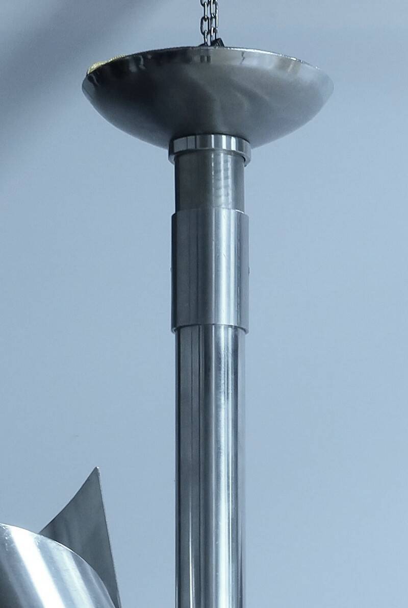Lustre en Inox, style Space Age - 1960