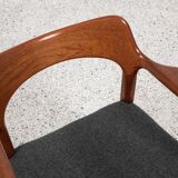 Midcentury Danish chair with armrests in teak by Arne Hovmand Olsen for Mogens Kold 1960s