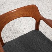 Midcentury Danish chair with armrests in teak by Arne Hovmand Olsen for Mogens Kold 1960s