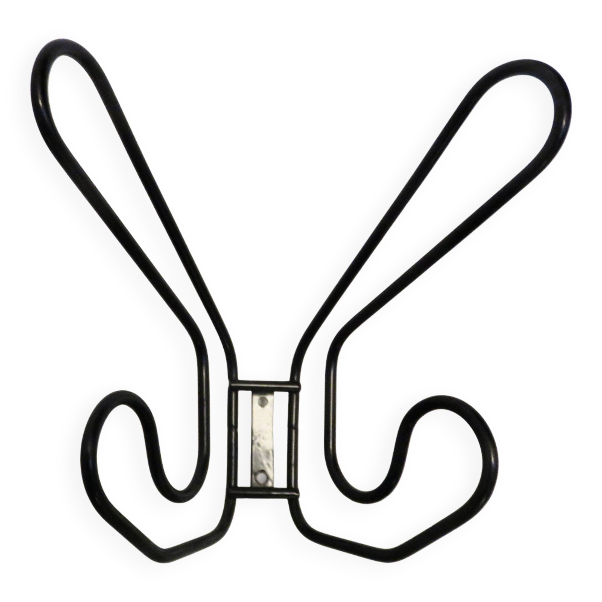 Wall mounted coat rack, Ikea, 4 hooks, 1980, Memphis