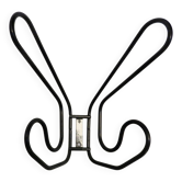 Wall mounted coat rack, Ikea, 4 hooks, 1980, Memphis