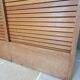 Double curtain cabinet