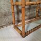Bookcase, vintage bamboo shelf.