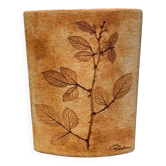 Ceramic Vase Vallauris Raymonde Leduc Herbarium Vintage