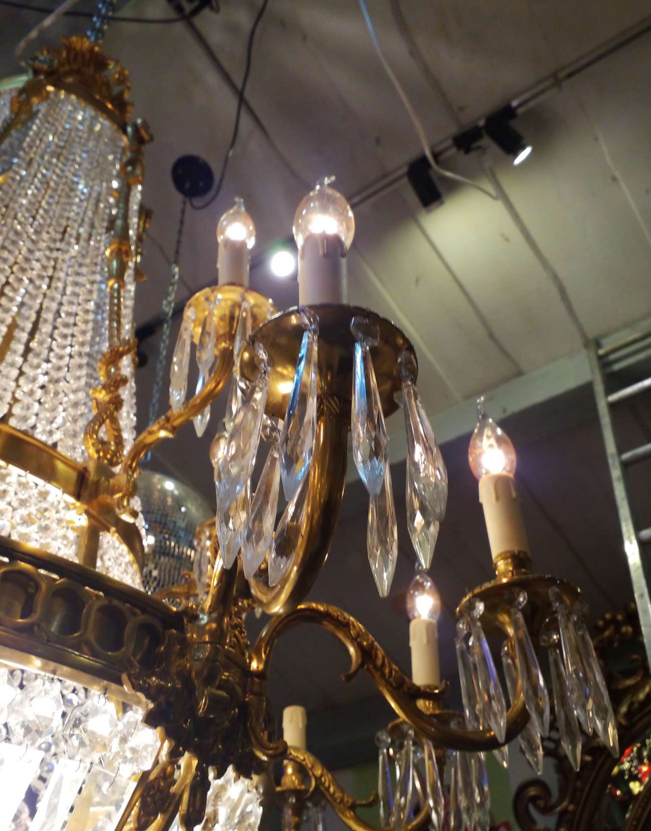 Chandelier with tassels