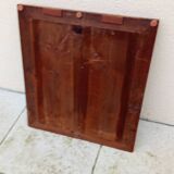 Old vintage wooden mirror