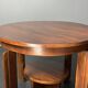 Midcentury Dutch Art Deco mahogany side or coffee table, ca 1940s - 1950s