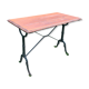 Table bistrot vintage 4 personnes plateau chêne