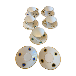 5 tasses et soucoupes Ithaque
