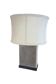 Lampe inox et daim