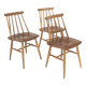 Set de 3 chaises scandinave "Fanett" par Ilmari Tapiovaara, Suède, 1960