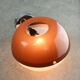 Space-age Italian Plexiglas Brown Wall Lamp, 70s