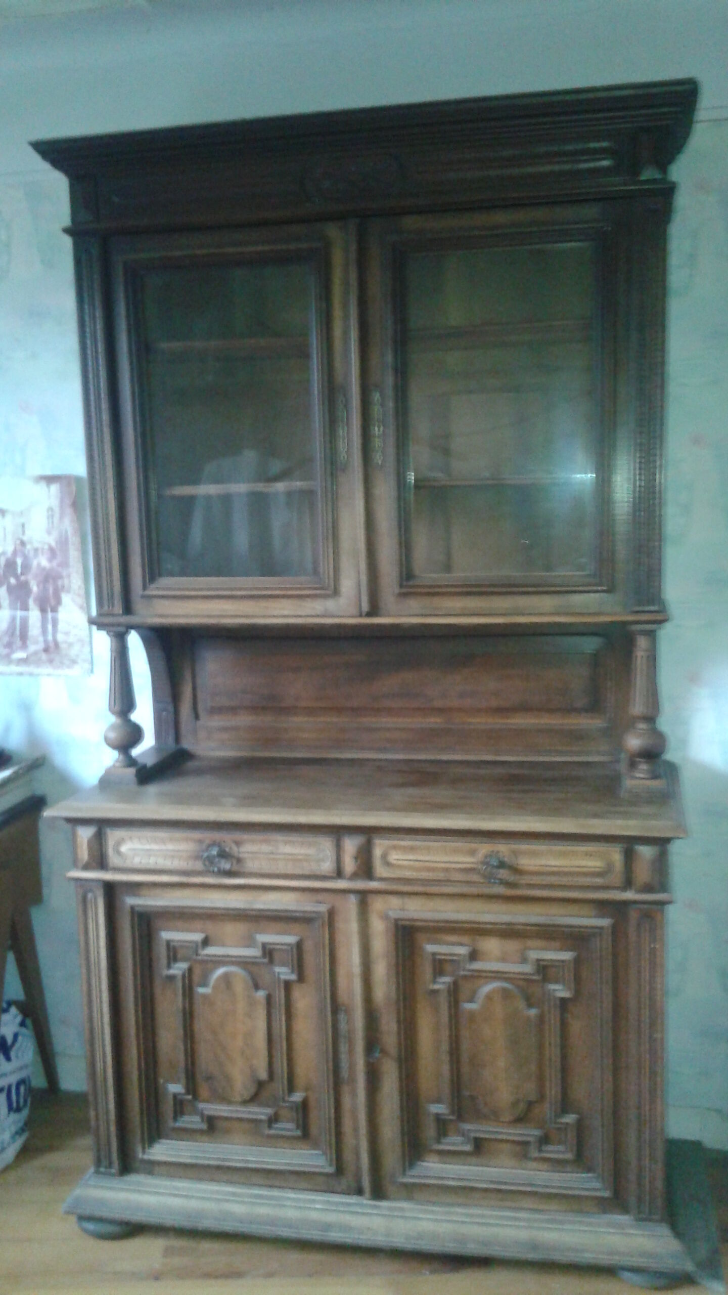 Old wooden buffet
