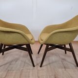 Restored shell armchairs by Miroslav Navratil