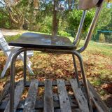 Brown formica chair