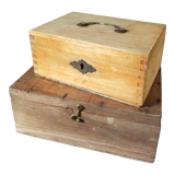 Two wooden boxes