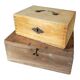 Two wooden boxes