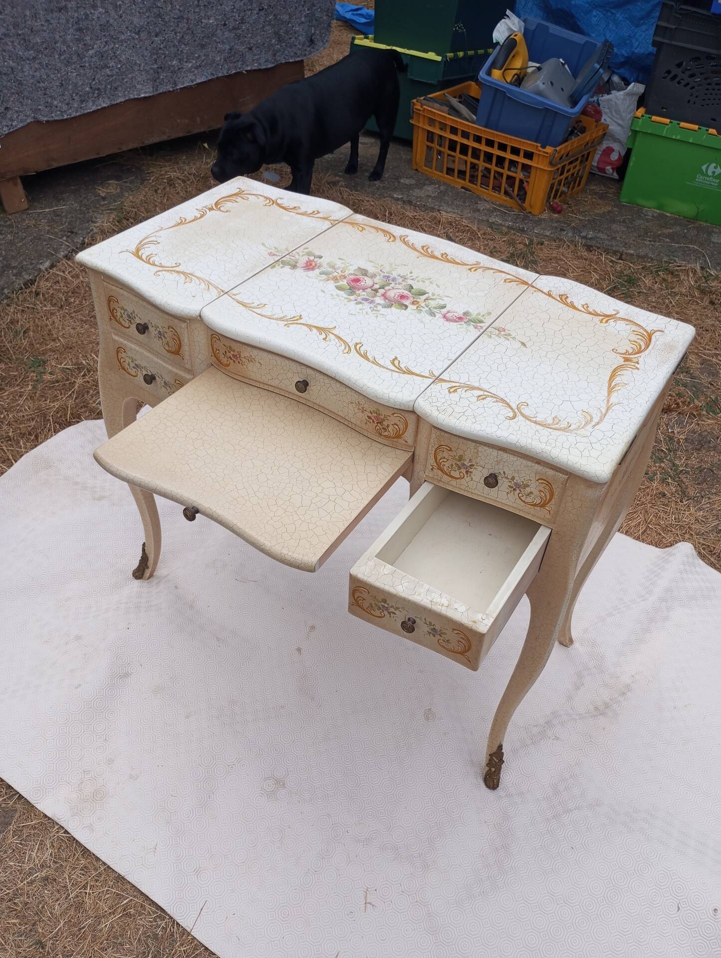 Coiffeuse style Louis XV
