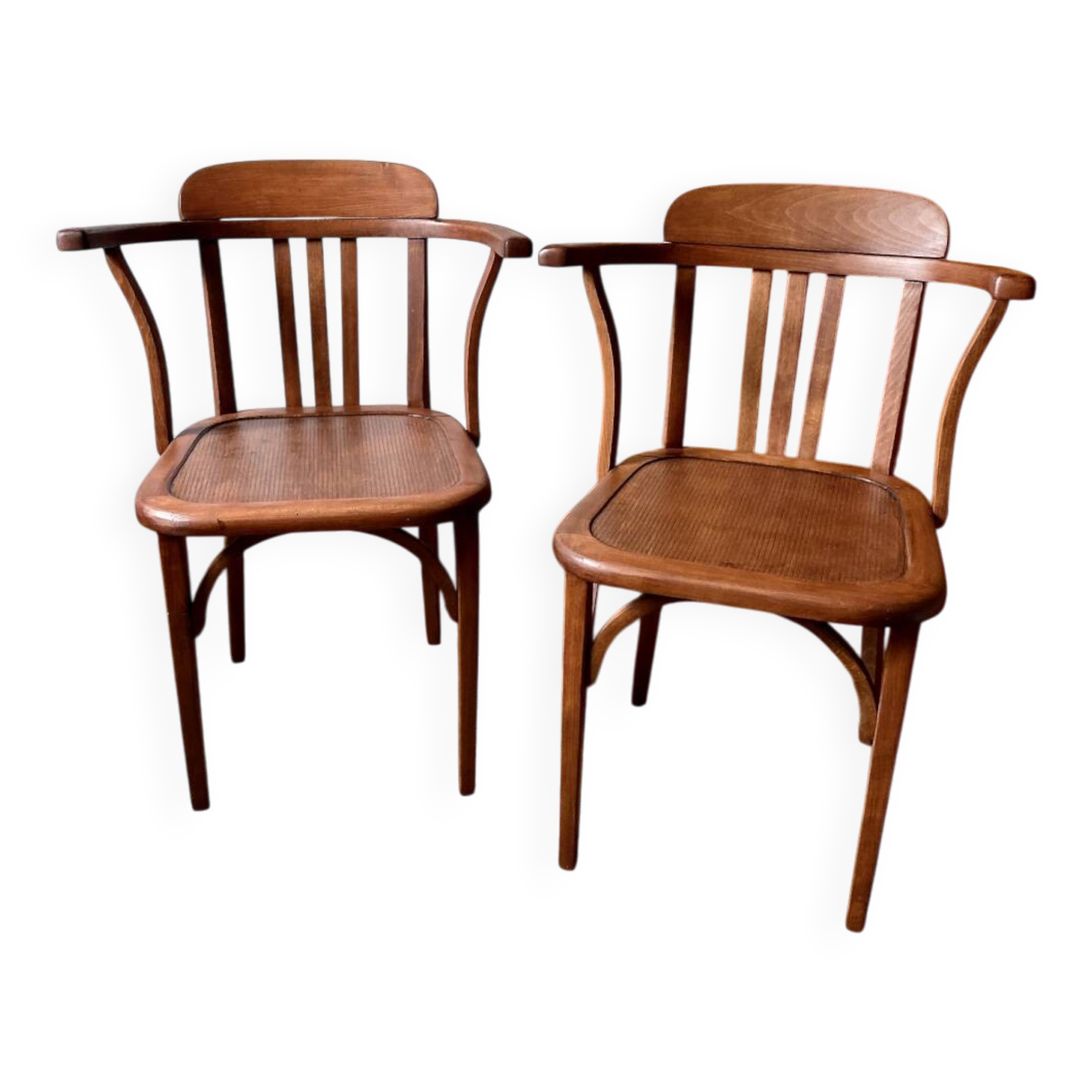 Vintage Stella chair pair – wood, 1950s