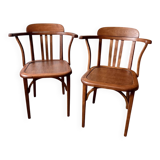 Vintage Stella chair pair – wood, 1950s
