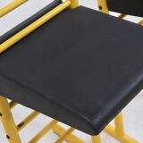 Set of 2 Italian Height Adjustable Chairs or Barstools 1980s