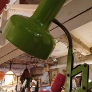 Pair of red and green Hala Zeist wall lights Dutch design 1960