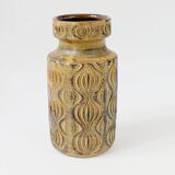 Vintage Scheurich vase from the 60s, yellow and brown Amsterdam decor