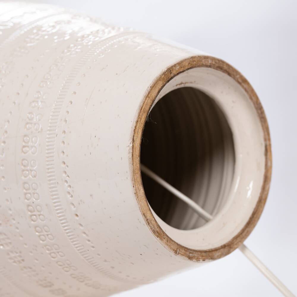 Bitossi table light white ceramic, 1970s