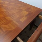 Art Deco dining table with 2 extensions