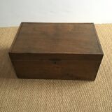 Old wooden travel chest