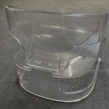Armchair 4801 Joe Colombo edition Kartell / transparent plexiglass
