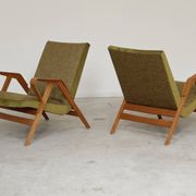 Pair of armchairs restored by Frantisek Jirak for Tatra Nabytok 1960