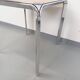 Pierre Paulin vintage square dining table in rosewood and metal