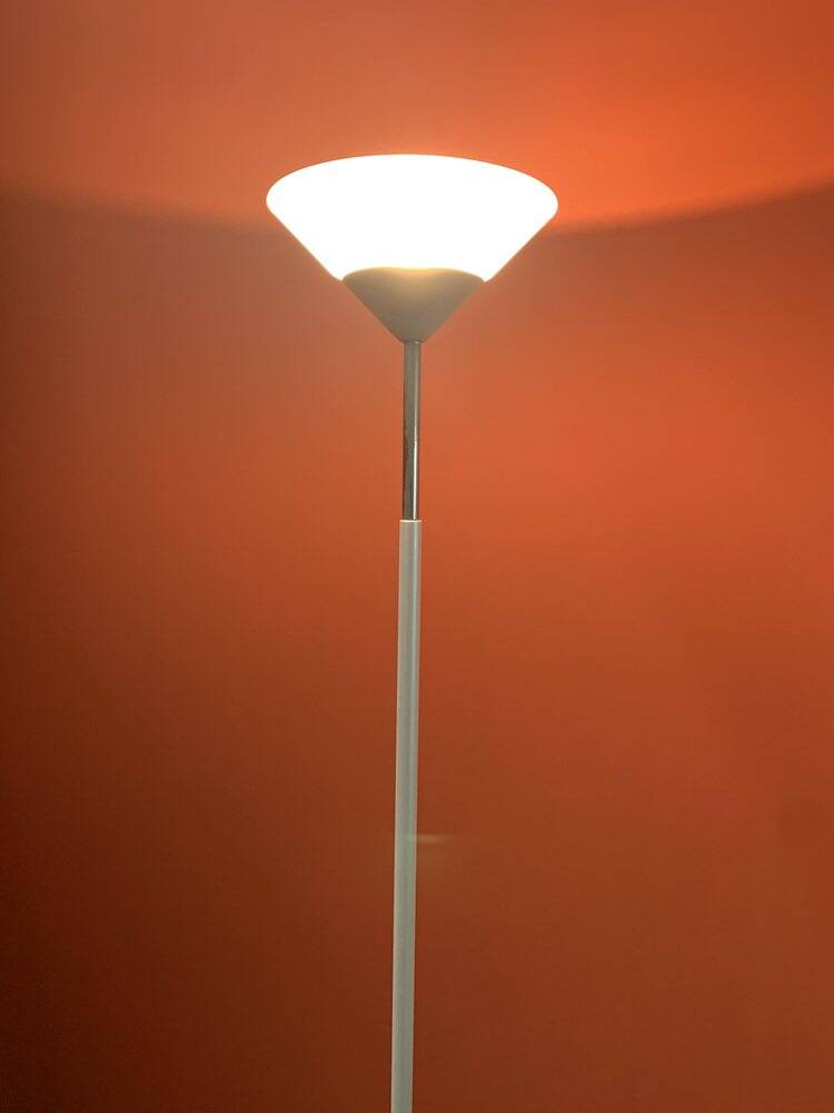 White Floor Lamp, Italy, 1980s