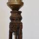 Large African art tower lamp base unique piece
