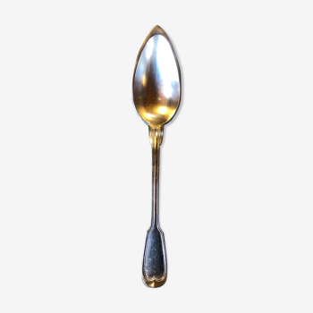 Large silver metal serving spoon