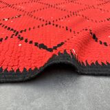 Moroccan carpet boujad red - 152 x 355 cm