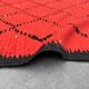 Moroccan carpet boujad red - 152 x 355 cm