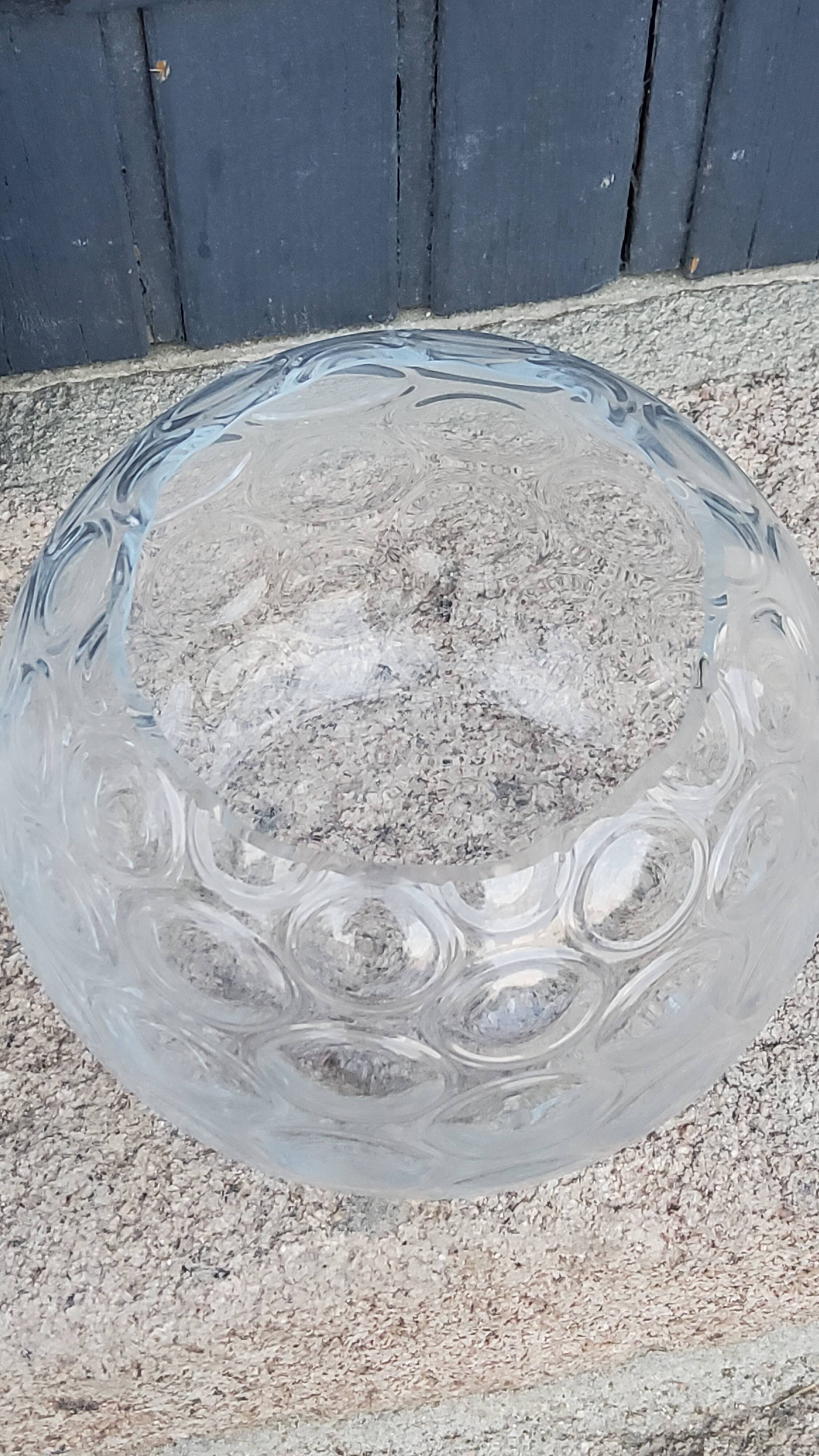 Pair of glass ball vases from the 70