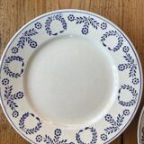 Luneville earthenware plates from 1890