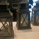Set of three antique candle lanterns