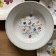 6 vintage ceramic deep plates
