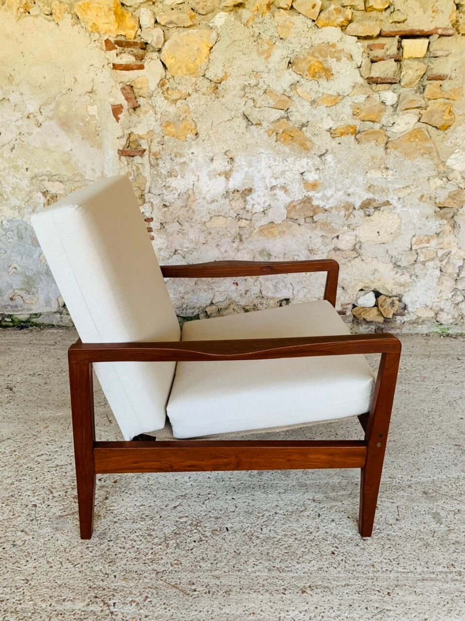 Vintage Scandinavian Teak Armchair, Circa 60's