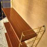 Tomado style string gold metal shelves