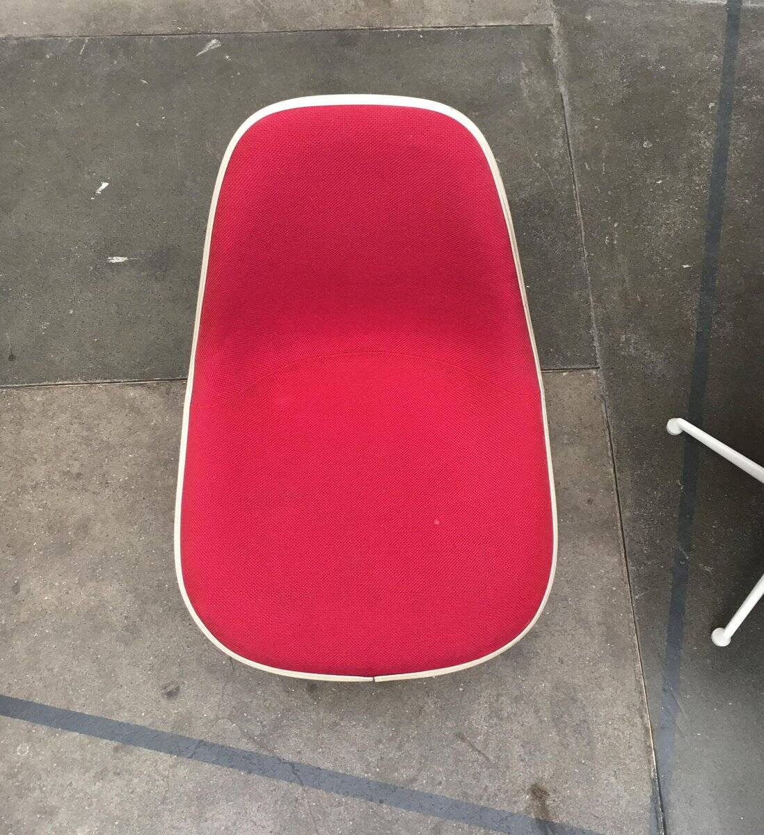Mid-century fiberglass accent chair set with La Fonda base by Charles & Ray Eames for Herman Miller.