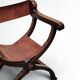 Chaise trône Savonarole française antique
