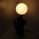 Ceramic love couple lamp and opaline ball