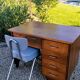 Mid-century teacher's desk.